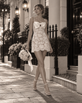 Self-Portrait White Lace bow Mini Dress